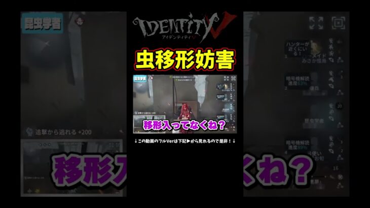 確実に酒回復を成功させてくれる虫１位さん大好き！【第五人格】【IdentityⅤ】